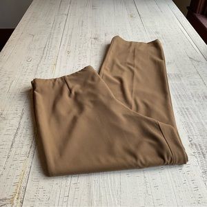 COLDWATER CREEK  CARAMEL DRESS SLACKS PANTS SIDE ZIP 16 VGC
